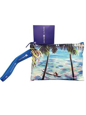 United Airlines Inflight Amenity Kit Christie Shinn Hawaii Zip Pouch Set